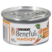 Beneful Dog Food, Medleys, Romana Style with Chicken, Carrots, Pasta & Spinach in Sauce - 3 Ounce 