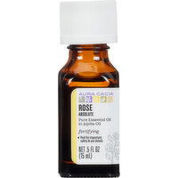 Aura Cacia Pure Essential Oil, Rose, Absolute, Fortifying - 0.5 Fluid ounce 