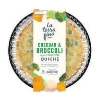 La Terra Fina Quiche, Cheddar & Broccoli - 23 Ounce 