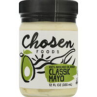 Chosen Foods Mayo, Classic - 12 Ounce 