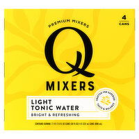 Q Mixers Tonic Water, Light - 4 Each 