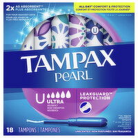 Tampax Tampons, Ultra Absorbency, Unscented - 18 Each 