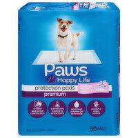 Paws Happy Life Protection Pads, Premium, Lilac Scented - 50 Each 