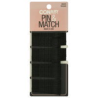 conair Hair Pins, Pin & Match, Black - 90 Each 