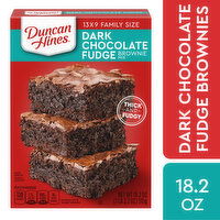 Duncan Hines Dark Chocolate Fudge Brownie Mix - 18.2 Ounce 