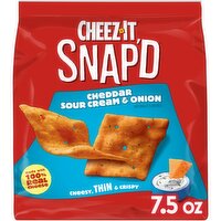 Cheez-It Cheese Cracker Chips, Cheddar Sour Cream and Onion - 7.5 Ounce
