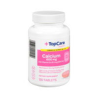 Topcare Calcium 600 Mg With Vitamin D3 20 Mcg - 120 Each 