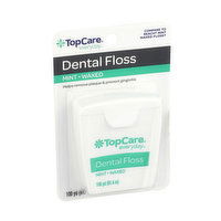 Topcare Waxed Dental Floss, Mint - 100 Yard 