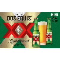 Dos Equis Beer, Lager Especial, Mini - 24 Each 