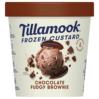 Tillamook Frozen Custard, Chocolate Fudgy Brownie - 15 Ounce 