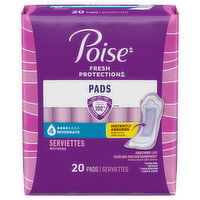 Poise Moderate Size 4 Pads - 20 Each