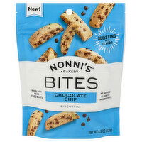 Nonni's Bites, Chocolate Chip, Biscottini - 4.8 Ounce 