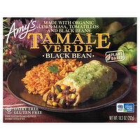 Amy's Frozen Black Bean Tamale Verde, Non-GMO, Gluten free, 10.3 oz. - 10.3 Ounce 