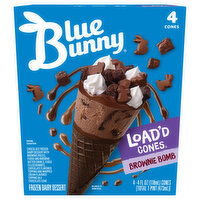 Blue Bunny Frozen Dairy Dessert, Brownie Bomb