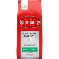 Community Coffee Coffee, Ground, Cafe Special, Half-Caff - 12 Ounce 