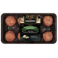 Carando Meatballs, Mozzarella Rustica, Italian Style - 16 Ounce 