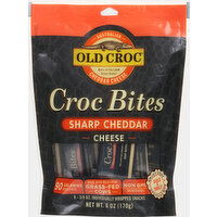 Old Croc Cheese Snacks, Sharp Cheddar - 8 Each 