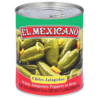 El Mexicano Whole Jalapenos Peppers, in Brine - 737 Gram 