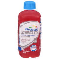 Electrolit Electrolyte Beverage, Zero Sugar, Fruit Punch Splash - 21 Fluid ounce 