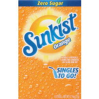 Sunkist Drink Mix, Zero Sugar, Orange - 6 Each 