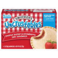 Smucker's Sandwiches, Peanut Butter & Strawberry Jam