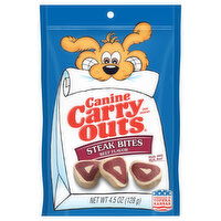 Canine Carry Outs Dog Snacks, Beef Flavor, Steak Bites