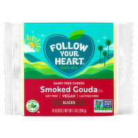 Follow Your Heart Cheese, Dairy-Free, Smoked Gouda Style, Slices - 10 Each 