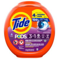 Tide Detergent, 3 in 1, Spring Meadow - 76 Each 