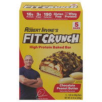 FitCrunch Baked Bar, High Protein, Chocolate Peanut Butter - 5 Each 