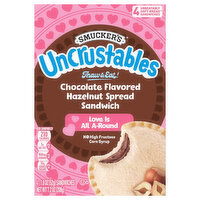 Smucker's Sandwich, Chocolate Flavored/Hazelnut Spread - 4 Each 