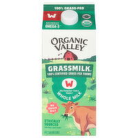 Organic Valley Milk, Whole - 0.5 Gallon 