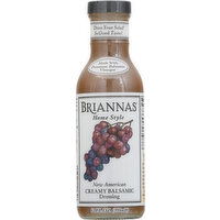 Briannas Dressing, New American, Creamy Balsamic, Home Style - 12 Fluid ounce 