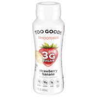 Too Good & Co. Smoothies, Strawberry Banana - 7 Fluid ounce 