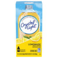 Crystal Light Drink Mix, Lemonade, On-the-Go Packets - 10 Each 