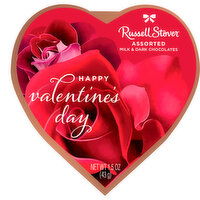 Russell Stover Milk & Dark Chocolates, Assorted, Happy Valentine's Day