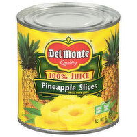 Del Monte Pineapple Slices, 100% Juice - 15.25 Ounce 