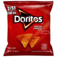 Doritos Tortilla Chips , Nacho Cheese Flavored - 1 Ounce 