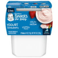 Gerber Yogurt, Strawberry, Sitter 2nd Foods, 2 Pack - 2 Each