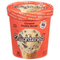 Enlightened Ice Cream, French, Caramel Chocolate Double Dough - 16 Fluid ounce 