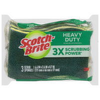 Scotch-Brite Scrub Sponges, Heavy Duty - 3 Each 