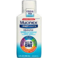 Mucinex Cold & Flu, Maximum Strength - 6 Fluid ounce 