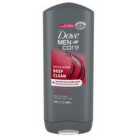 Dove Men+Care Body + Face Wash, Exfoliating, Deep Clean - 13.5 Fluid ounce 