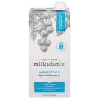 Milkadamia Macadamia Milk, Unsweetened - 32 Fluid ounce 