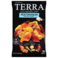 Terra Vegetable Chips, Real, Mediterranean with Garlic & Herbs - 5 Ounce