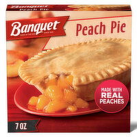 Banquet Peach Pie, Frozen Dessert - 7 Ounce 