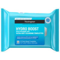 Neutrogena Towelettes, with Hyaluronic Acid, Cleansing, Ultra-Soft, Hydro Boost - 25 Each 