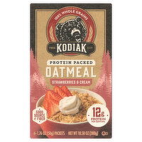 Kodiak Oatmeal, Protein Packed, Strawberries & Cream