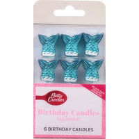 Betty Crocker Birthday Candles, Mermaid - 6 Each