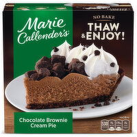 Marie Callender's Chocolate Brownie Cream Pie Frozen Dessert - 25 Ounce 