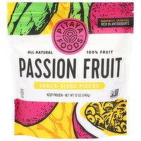 Pitaya Foods Passion Fruit, Organic, All Natural, Snack-Sized Pieces - 12 Ounce 